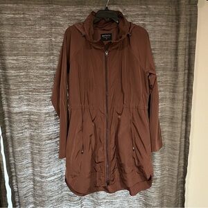 Athleta Trench Coat with Relaxed Fit and High Collar